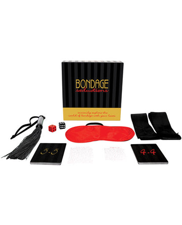 Kheper Games BG.R44 Bondage Seductions Kit, Cards & Whip