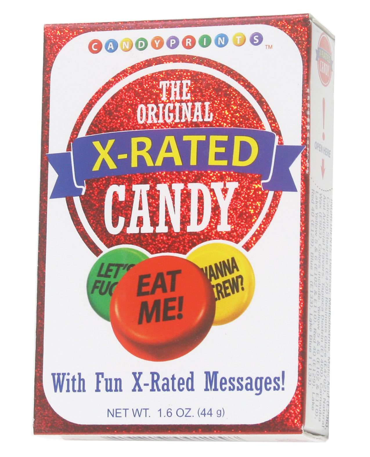 Little Genie and Candyprints 229-6EA X-Rated Candy, 1.6 oz Box