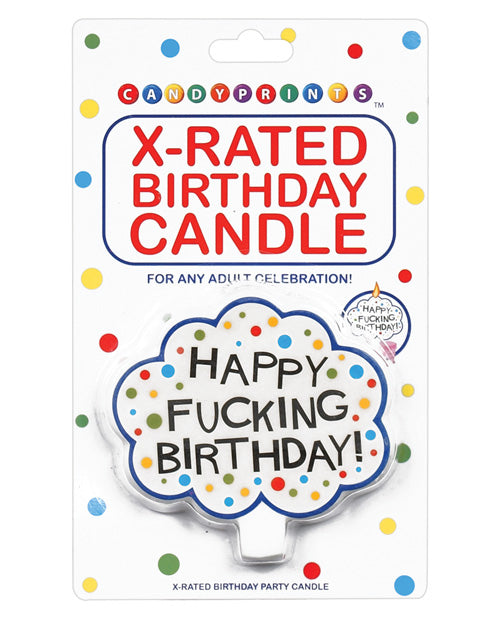 Little genie productions llc 549 Happy Fucking Birthday Candle, Multi-Color