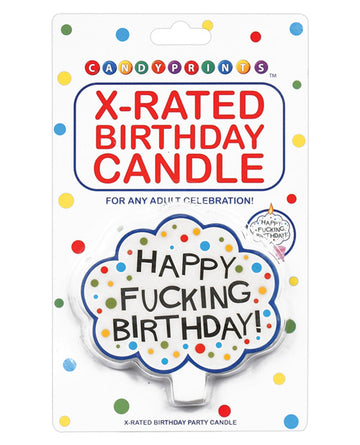 Little genie productions llc 549 Happy Fucking Birthday Candle, Multi-Color