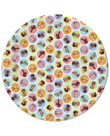 Little Genie and Candyprints 3639 Mini-Penis Plates, 8 Count, 7-Inch, Paper