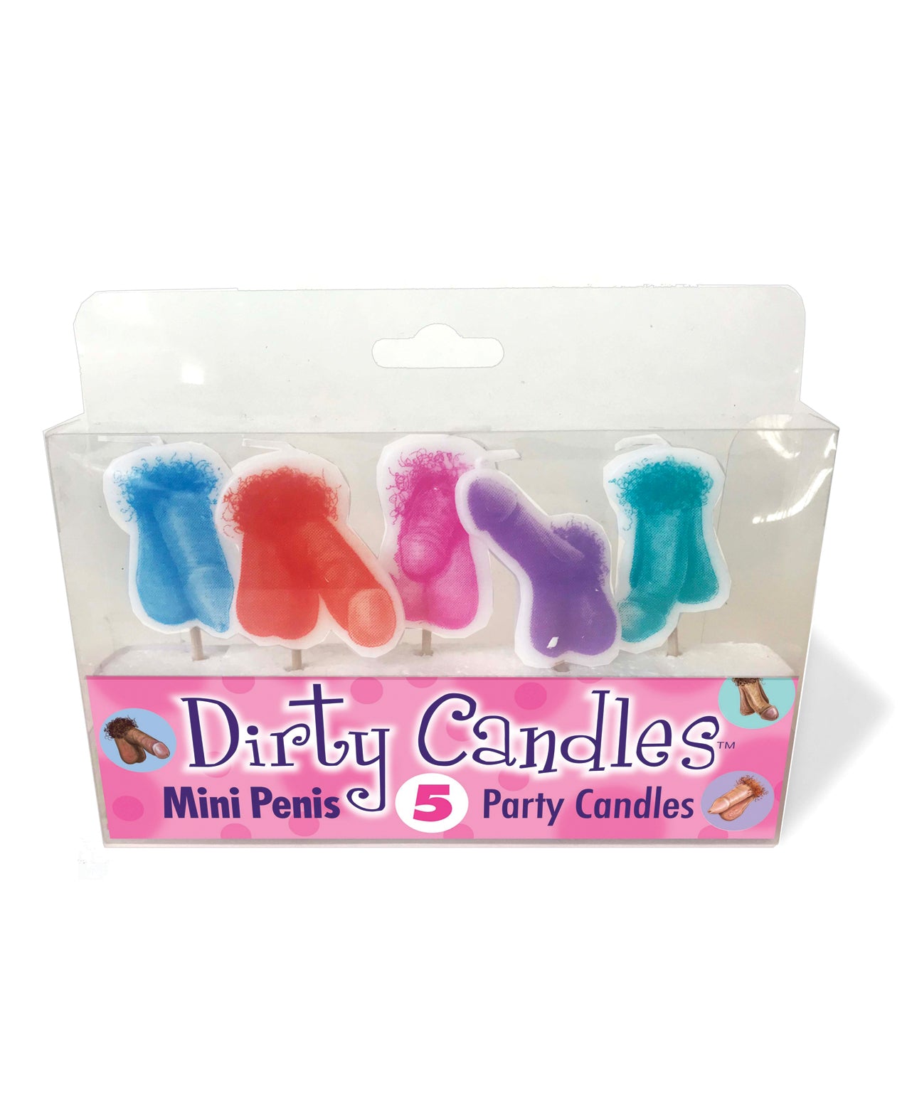Little Genie and Candyprints CP.987 1.5" Penis Candles (5 Pack)