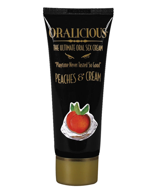 Hott Products HP-2154 Oralicious Sex Cream, 2 oz Peach Menthol