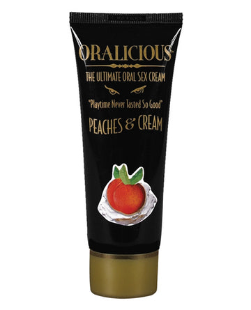 Hott Products HP-2154 Oralicious Sex Cream, 2 oz Peach Menthol