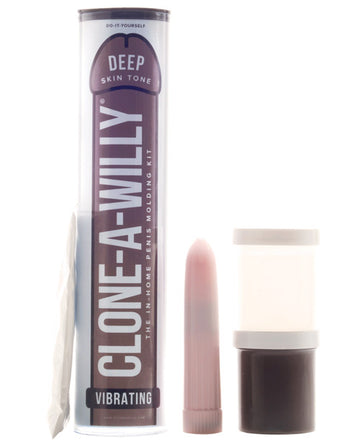 Clone-A-Willy 7878 Kit Vibrating, Silicone, Deep Tone, 2.5" W x 11" H Tube