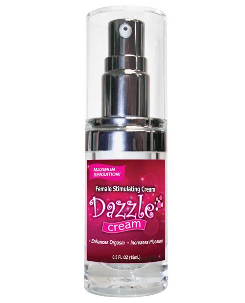 Body Action Products Dazzle Female Stimulating Cream, 0.5 oz – Water-Based