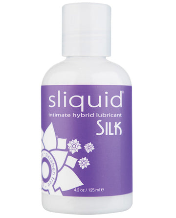 Sliquid 9 Silk Hybrid Lube Glycerine and Paraben Free, 4.2 oz, Water-Based
