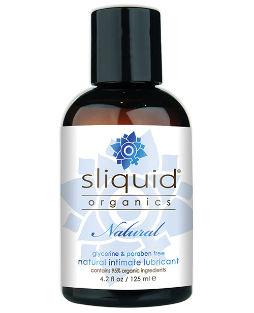 Sliquid 42 Organics Natural Intimate Lubricant, 4.2 oz, Glycerine & Paraben Free