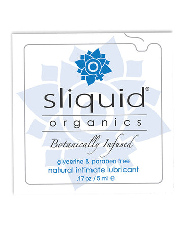 Sliquid 92 Organics Natural Intimate Lubricant, 0.17 oz Pillow