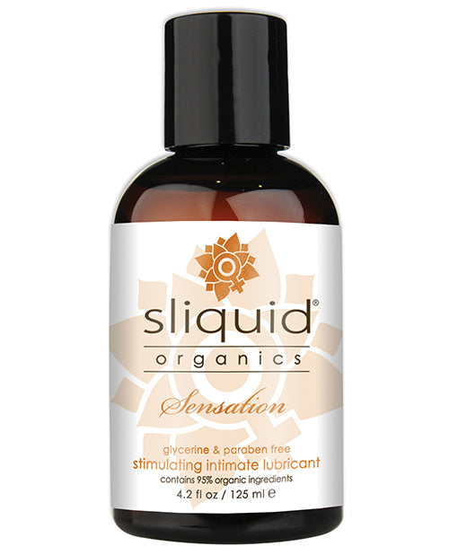Sliquid 43 Organics Sensation Lubricant, 4.2 oz Water-Based Warming