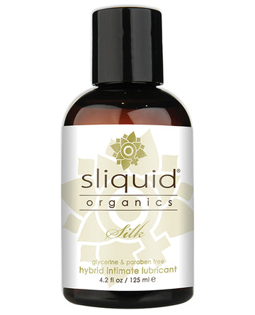 Sliquid 44 Organics Silk Lubricant - 4.2 oz, Water & Silicone Hybrid