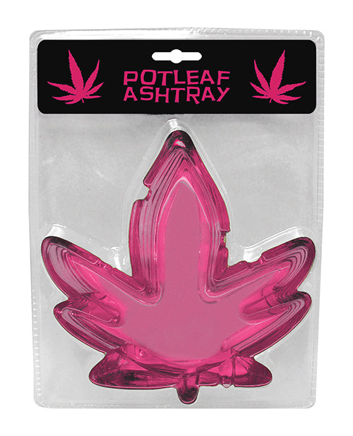 Kheper Games NV.010 Potleaf Ashtray, Pink Glass