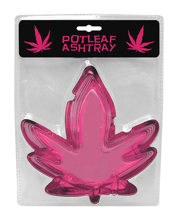 Kheper Games NV.010 Potleaf Ashtray, Pink Glass