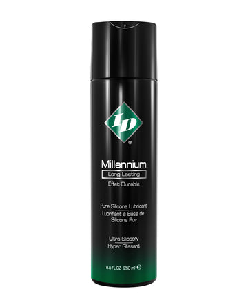 ID Lubricants Millennium Silicone Lubricant, 8.5 oz – Long-Lasting, Latex Safe
