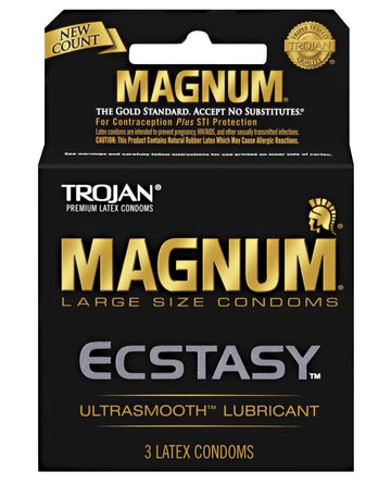 Trojan 64720 Magnum Ecstasy Condoms, Large Size