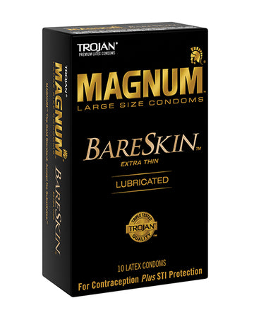 Paradise Marketing 22887 Trojan Magnum Bareskin Condoms, Large, Thin