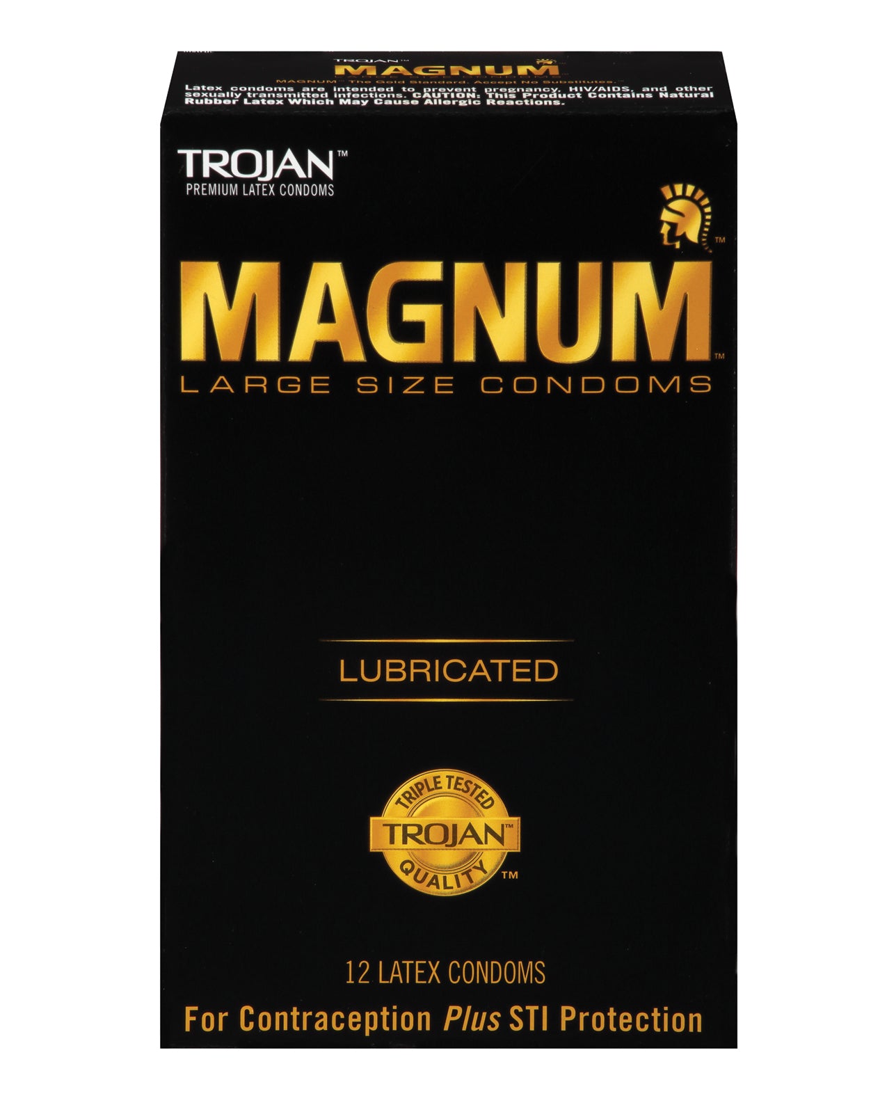 Paradise Marketing 64214 Trojan Magnum Condoms, Box of 12, Large