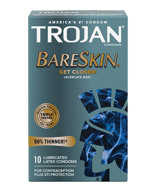 Paradise Marketing 92674 Trojan BareSkin Latex Condoms, Box of 10