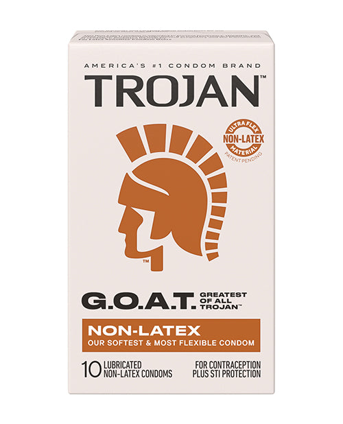 Paradise Marketing 80014 Trojan G.O.A.T. Non-Latex Condoms, Box of 10