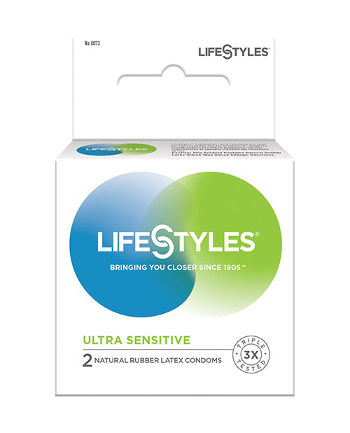Paradise Marketing 1703 Lifestyles Ultra Sensitive Latex Condoms, Box of 3