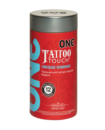 Paradise Marketing 112002C One Tattoo Touch Condoms, Pack of 12
