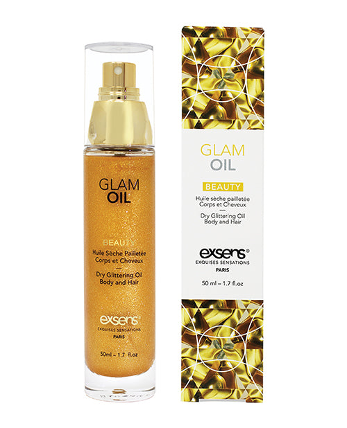 Exsens HSB001.28 Glam Oil, Dry Glittering Body Oil with Sweet Almond Oil