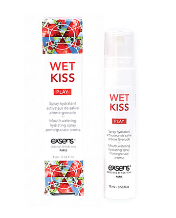 Exsens Wet Kiss Moisturizing Saliva Spray, Pomegranate, 15ml