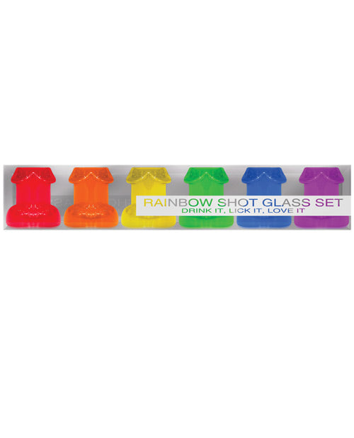 Kheper Games NV.E22 Rainbow Shot Glass Set, Assorted Colors, 1.5 oz