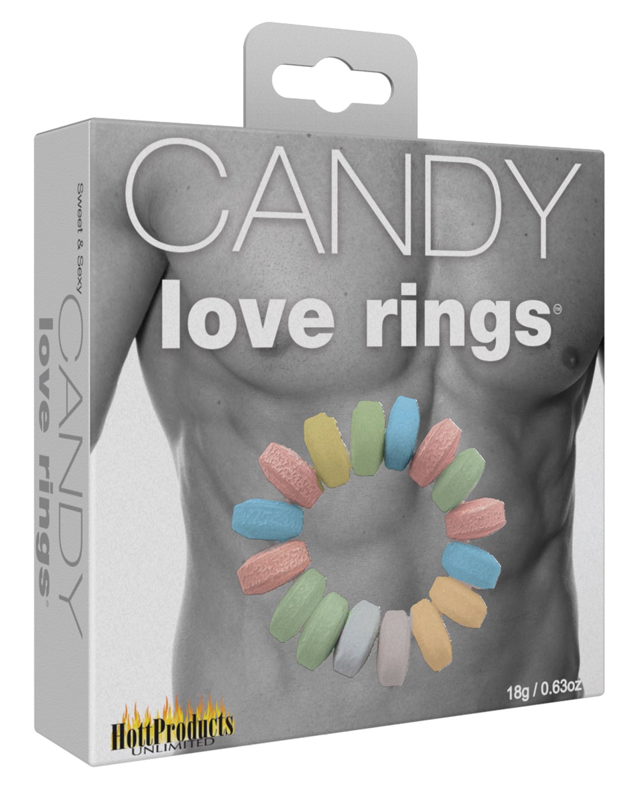Hott Products SF-FD125 Candy Cock Ring, Three Candy Rings