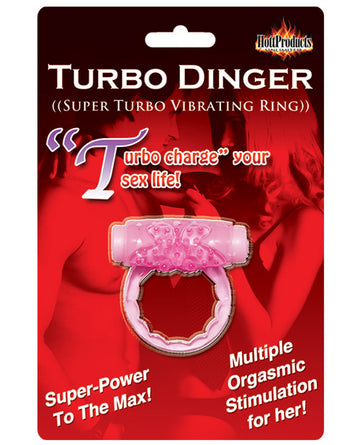 Hott Products HP-2274 Humm Dinger Turbo Vibrating Cockring, Silicone