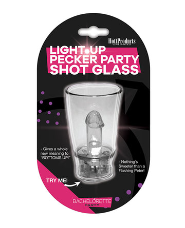 Hott Products HP-2285 Light Up Plastic Shot Glass, Clear