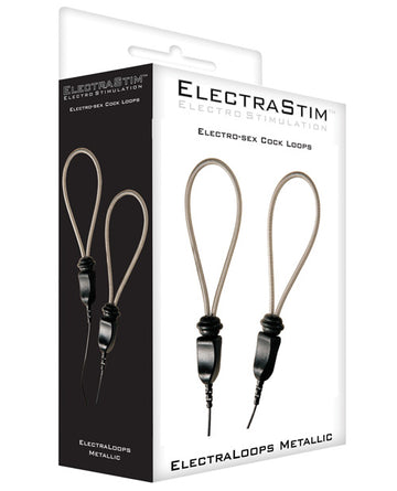 Electrastim EM2151 Metallic Adjustable Cock Loops, Conductive Metal