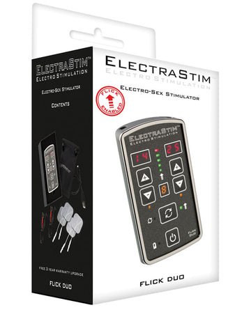Electrastim EM80-E Flick Duo Stimulator Pack - Pulsating - USB Rechargeable
