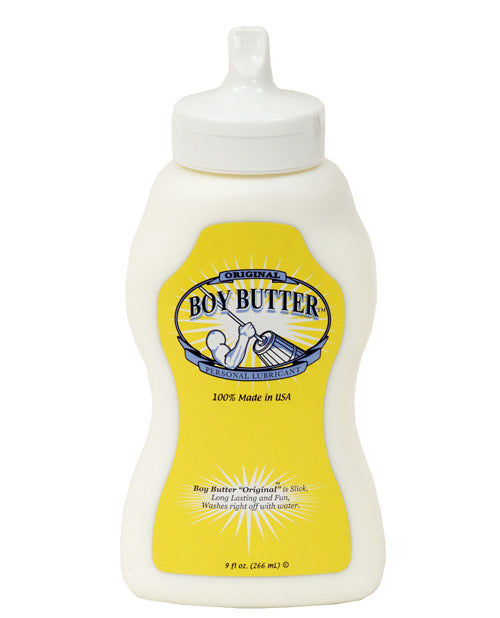 Boy Butter BB09 Churn Style Lubricant, 9 oz, Coconut Oil Based, Edible