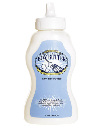 Boy Butter Y09 H2O Squeeze Lubricant, 9 oz Water-Based Cream