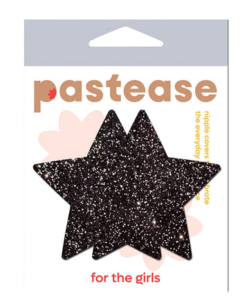 Pastease STR-SPR-BK Glitter Star, Black O/S