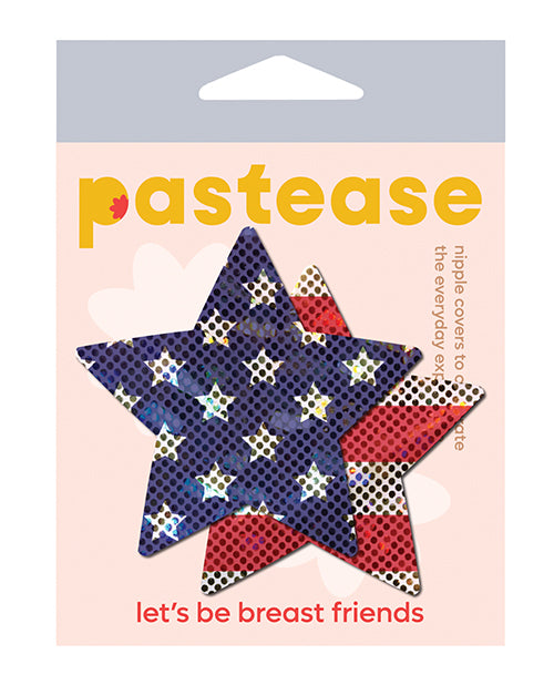 Pastease STAR-GLT-PAT Glitter Patriotic Star, Red/Blue O/S