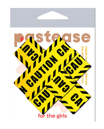 Pastease PLS-CTN Caution Cross, Black/Yellow, One Size