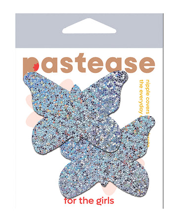 Pastease BUT-GLT-SL Glitter Butterfly, Silver, One Size
