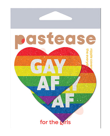 Pastease HRT-GAF-RBW Gay AF Patch, Rainbow, Adhesive, One Size