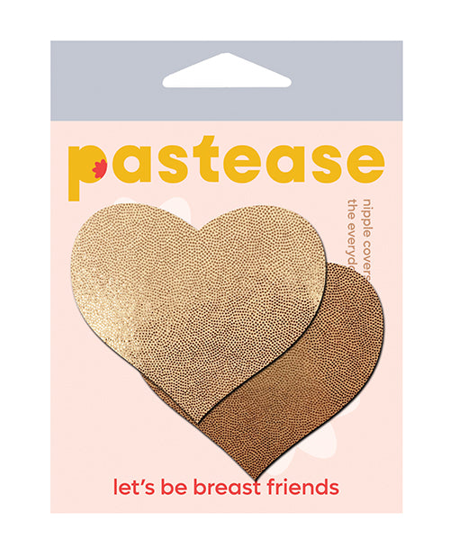 Pastease HRT-LQ-RGL Liquid Heart Nipple Pasties, Rose Gold, 3x2.5 inch
