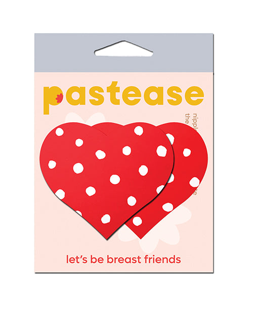 Pastease HRT-POK-RDWT Heart w/Polka Dot Pasties, 3" x 2.5"