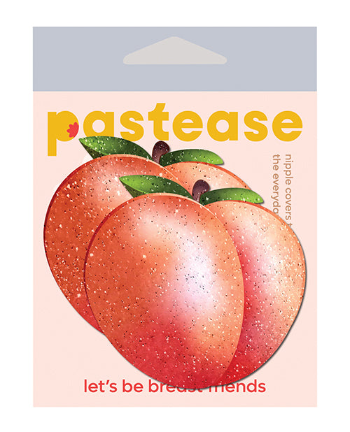 Pastease PCH Fuzzy Sparkling Georgia Peach Nipple Pasties, Orange, 3x3 Inch