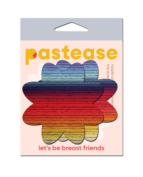 Pastease PFLR-HRZ Retro Petal Pasties, Multi-Color, 3" x 3"