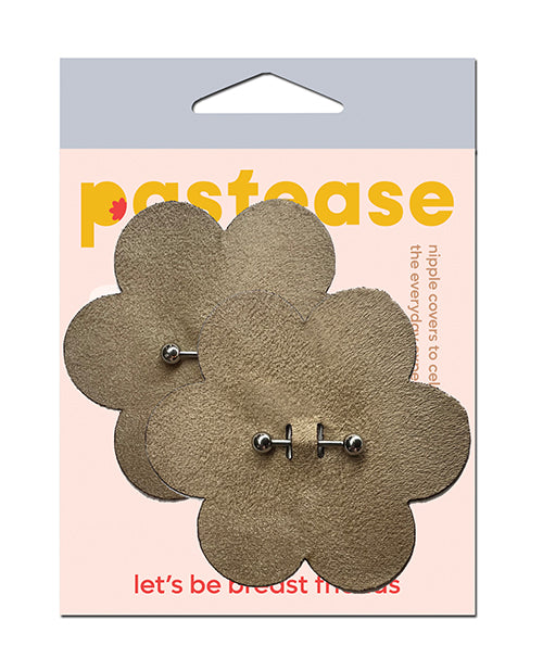 Pastease Pierced Flower Breast Petal with Barbell, Nude