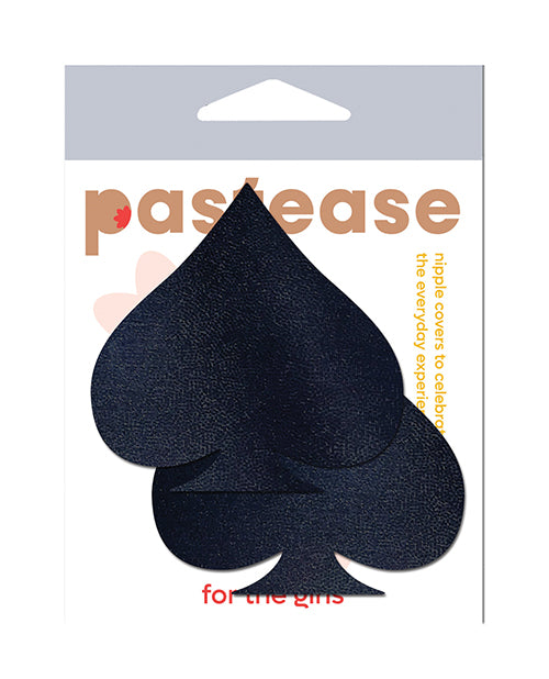 Pastease SPD-BK Basic Liquid Spade Nipple Pasties, Black