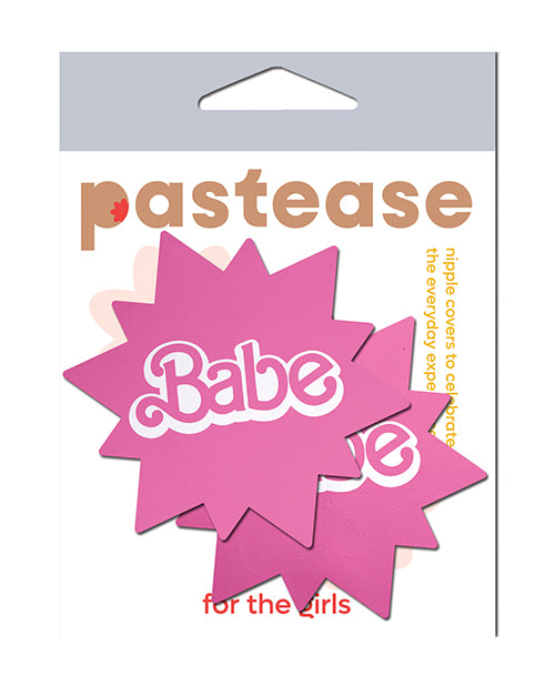 Pastease SUN-BABE Premium Sun Babe Nipple Pasties, Pink, 3"x2.8"