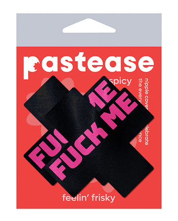 Pastease PLS-FME-5 Fuck Me Plus, Black/Pink O/S