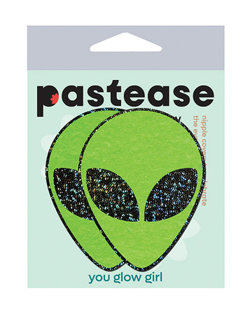 Pastease ALN-GLT-BK Glitter Alien, Green, One Size