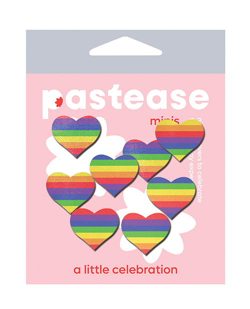 Pastease MHTR-RBW Mini Rainbow Heart, Pack of 8